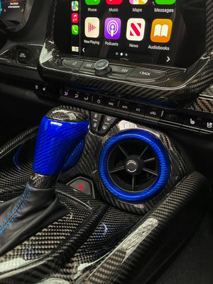 16-24 Camaro Carbon Fiber Center Console AC Vent Covers