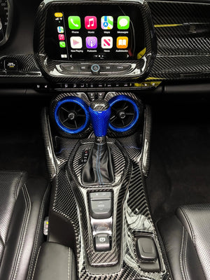 16-24 Camaro Carbon Fiber Center Console AC Vent Covers