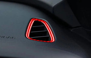 2pc 16-24 Camaro Carbon Fiber Dash Air Vent Overlay