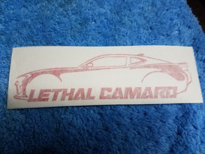 Lethal Camaro 6.5" Decal (Gen 6)