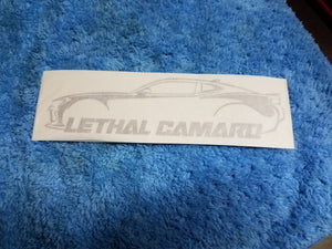 Lethal Camaro 6.5" Decal (Gen 6)
