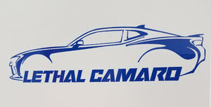 Lethal Camaro 6.5" Decal (Gen 6)