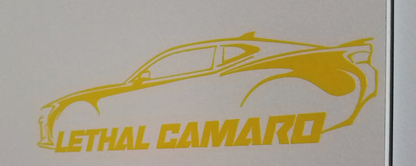 Lethal Camaro 6.5" Decal (Gen 6)